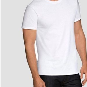 Fruit of the Loom Men's 12pk Crew Neck Short Sleeve T-Shirt - White L